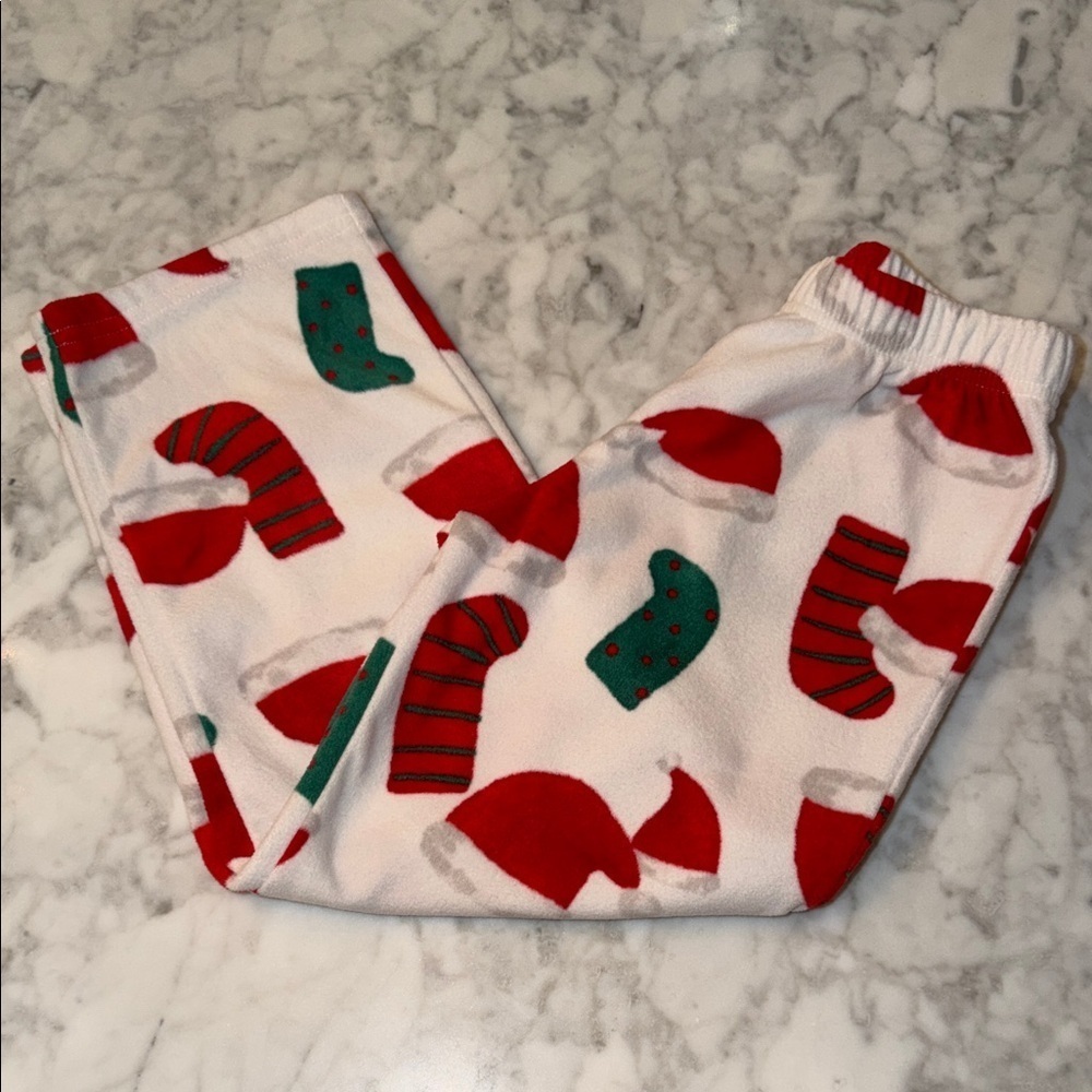 Carter’s Fleece Santa Hat Pajama Pants 6Y